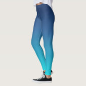 Blue Aquamarin Ombre Yoga Leggings (Links)