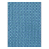 Blue Aquamarin Openwork Lace Pattern Tischdecke (Vorderseite)