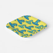 Blue + Aquamarin Wizard Hats Pappteller (Gewinkelt)