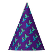 Blue + Aquamarin Wizard Hats Partyhütchen (Links)