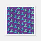 Blue + Aquamarin Wizard Hats Serviette (Vorderseite)