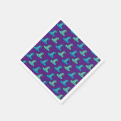 Blue + Aquamarin Wizard Hats Serviette (Ecke)