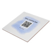 Blue Aquarell QR Scan Code hinzufügen benutzerdefi Fliese (Seite)
