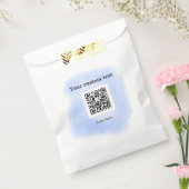 Blue Aquarell QR Scan Code hinzufügen benutzerdefi Geschenktütchen (Versiegelt)