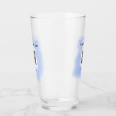 Blue Aquarell QR Scan Code hinzufügen benutzerdefi Glas (Rechts)