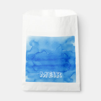 Blue Aquarellucht Geschenktütchen