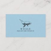 Blue Aquarium Whale Visitenkarte (Vorderseite)