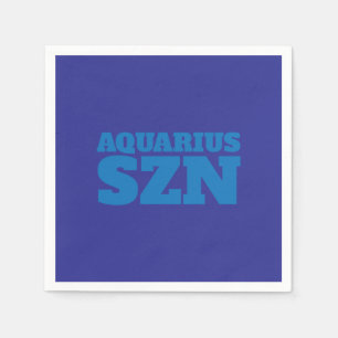 Blue Aquarius SZN Cool Serviette
