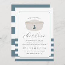 Blue Aqucolor Blue Marine Hat zum ersten Geburtsta