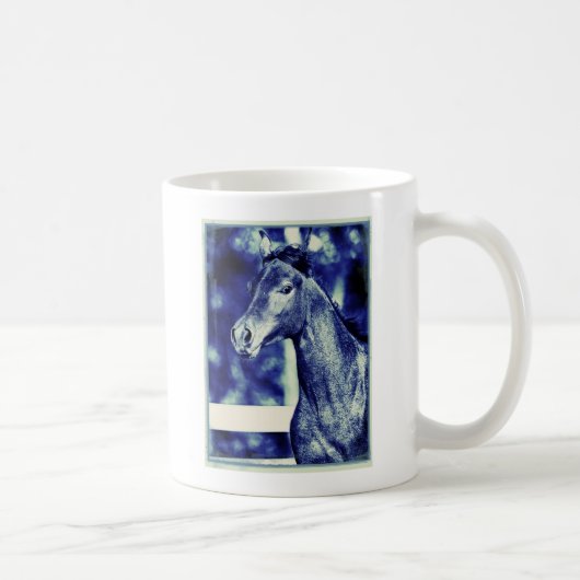 Blue Arabian Digital Art Kaffeetasse (Rechts)