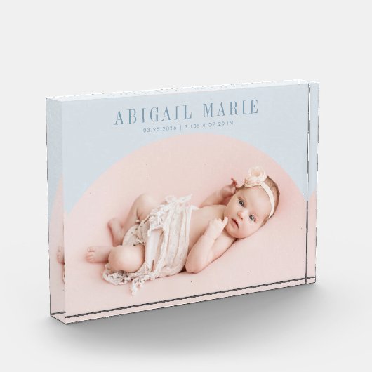 Blue Arch Baby Foto Keepake (Links)