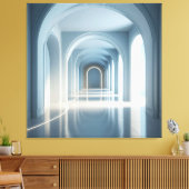 Blue Arch Corridor” Leinwanddruck (Insitu (Wohnzimmer))