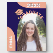 Blue Arch Design 2025 Graduate Foto Ankündigung Fotoplatte (Vorderseite)