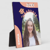 Blue Arch Design 2025 Graduate Foto Ankündigung Fotoplatte (Seite)