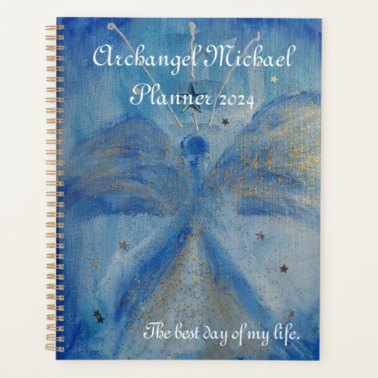 blue archangel Michael planner Planer (Vorderseite)