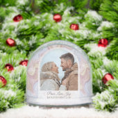 Blue Arched Photo Holiday Snow Globe Schneekugeln (Weihnachten)