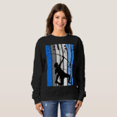 Blue Archery Archer Believe Motivating Bow Arrow W Sweatshirt (Vorne ganz)