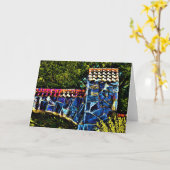 Blue Archway, Karte (Gelbe Blume)