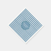 Blue Argyle Golf Pattern Paper Napkin Serviette (Ecke)