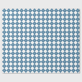 Blue Argyle Golf Pattern Wrapping Paper Geschenkpapier