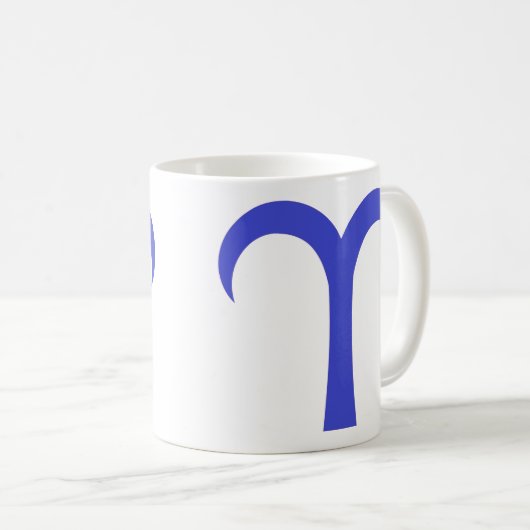 Blue Aries Kaffeetasse (VorderseiteRechts)