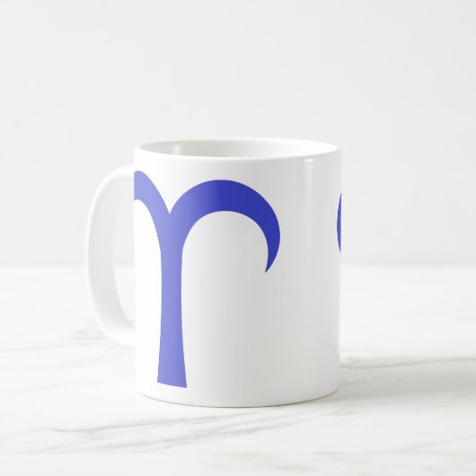 Blue Aries Kaffeetasse (Vorderseite Links)