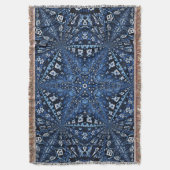 Blue Armenian Star Design Decke (Vorderseite Vertikal)
