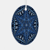 Blue Armenian Star Ornament Aus Metall (Vorderseite Rechts)