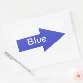 Blue Arrow Sign Sticker (Umschlag)