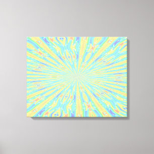 Blue Art Abstrakt Wrapped Art Leinwanddruck