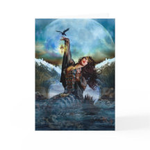 Blue-Art-Blank-Karte