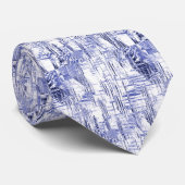 Blue Art Deco 2 Krawatte (Gerollt)