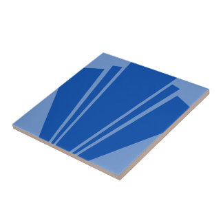 Blue Art Deco Design Fliese