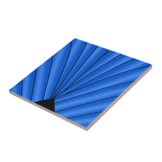 Blue Art Deco Design Fliese