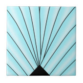 Blue Art Deco Design Fliese (Vorderseite)