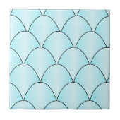 Blue Art Deco Design Fliese (Vorderseite)