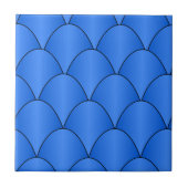 Blue Art Deco Design Fliese (Vorderseite)