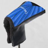 Blue Art Deco Design Golf Headcover (3/4 Vorderseite)