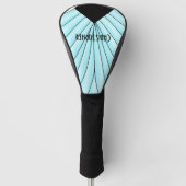 Blue Art Deco Design Golf Headcover (Vorderseite)