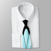 Blue Art Deco Design Krawatte (Gebunden)