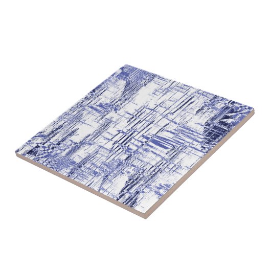 Blue Art Deco Fliese (Seite)