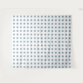 Blue Art Deco Muster Wandteppich (Vorderseite (Horizontal))