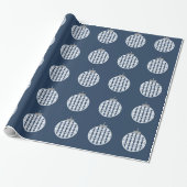 Blue Art Deco Zierpapier Geschenkpapier (Ungerollt)