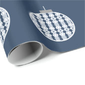 Blue Art Deco Zierpapier Geschenkpapier (Rolleneckpunkt)