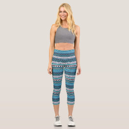 Blue Art Leggings