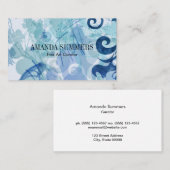 Blue Artistic Visitenkarte (Vorne/Hinten)
