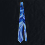 Blue Artsy Abstract Cool Colors Tie Krawatte<br><div class="desc">This fun tie has my original graphic artwork - featuring my digital abstract painting and in an illustrated artsy style. The main color tones are light and dark blue. This tie is printed on front and back for a cohesive appearance. It would make a great gift for Father's Day, a...</div>