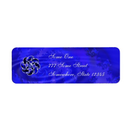 Blue As Sea Address Labels (Vorne)