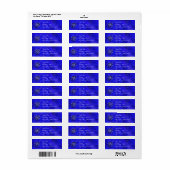 Blue As Sea Address Labels (Vorne)