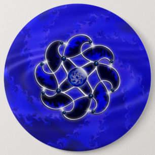 Blue As Sea Button
